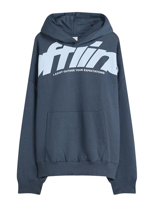 Bershka Sweatshirt  lyseblå / mørkeblå