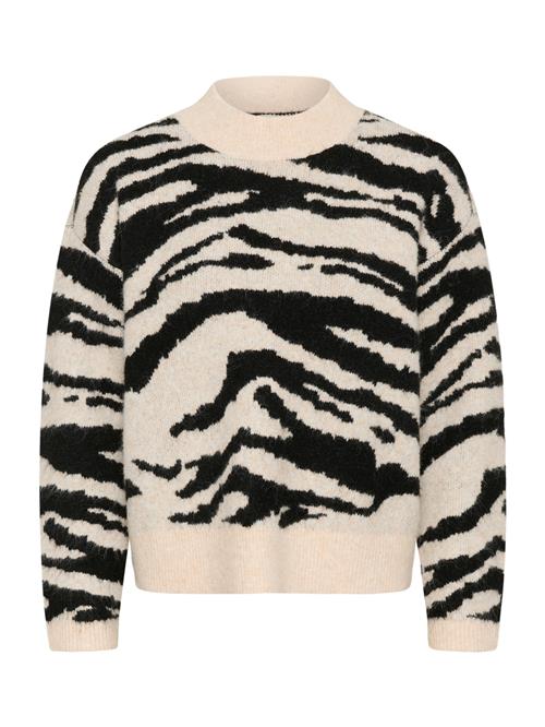 Kaffe Pullover 'Sandra'  creme / sort