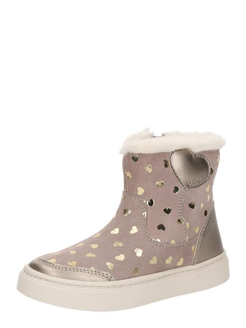 GEOX Snowboots 'B NASHIK'  beige / guld