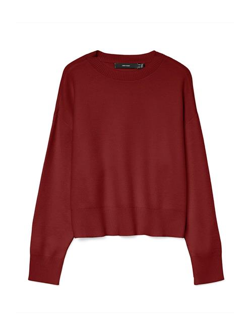 VERO MODA Pullover 'VMGOLD ART'  carminrød