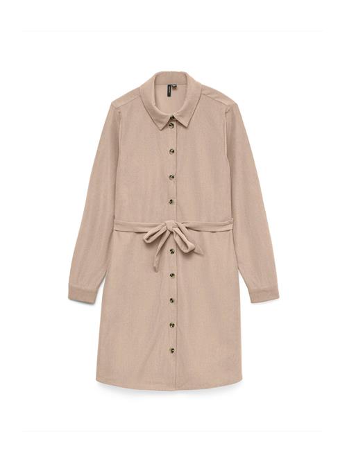 VERO MODA Blusekjole 'VMELLY'  lysebeige / mørkebeige