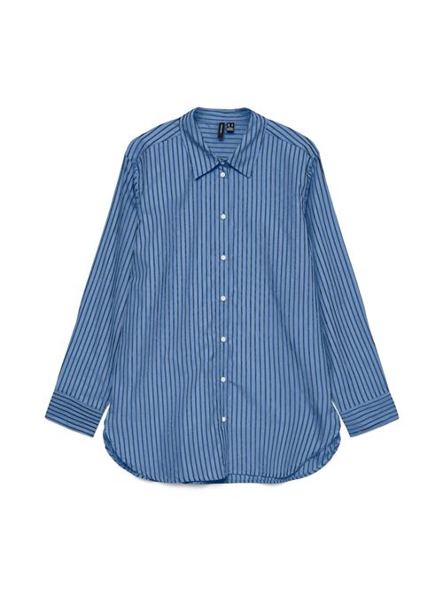 VERO MODA Bluse  lyseblå / hvid