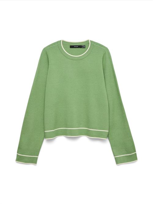 VERO MODA Pullover 'VMGOLD'  grøn / hvid