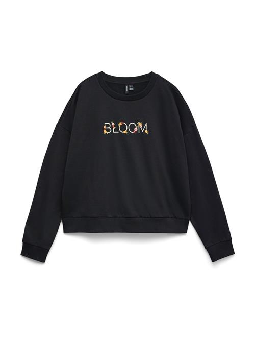 VERO MODA Sweatshirt  lysegrøn / sort / hvid