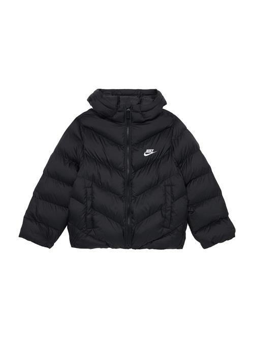 Nike Sportswear Vinterjakke  sort / hvid