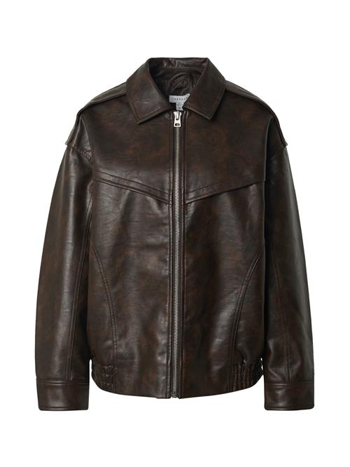 TOPSHOP Overgangsjakke 'TSANNA'  mørkebrun