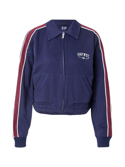 GAP Sweatjakke  navy / merlot / hvid