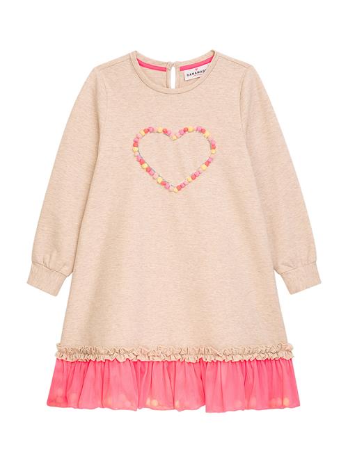 Danamade Kjole  creme / himmelblå / lysegul / lys rød