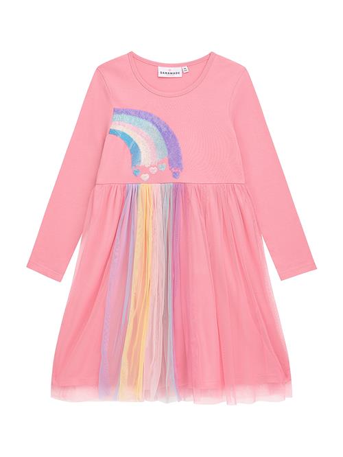 Danamade Kjole  turkis / lyseblå / gul / gammelrosa