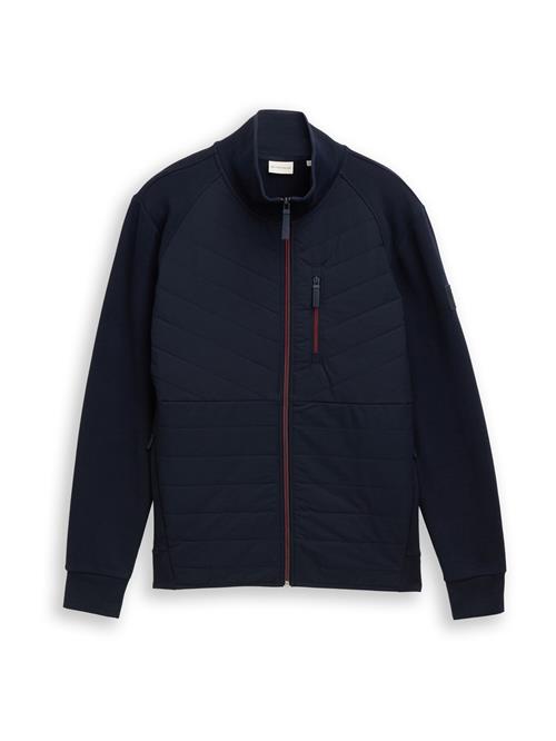 TOM TAILOR Sweatjakke  mørkeblå / rød