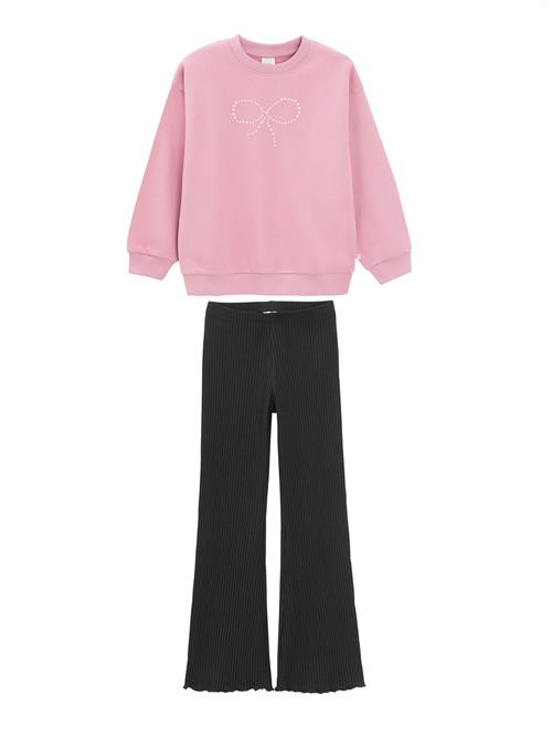 Cool Club Sæt  lys pink / sort / sølv