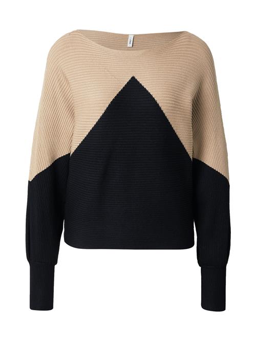 ONLY Pullover 'ONLMADALINE'  mørkebeige / sort