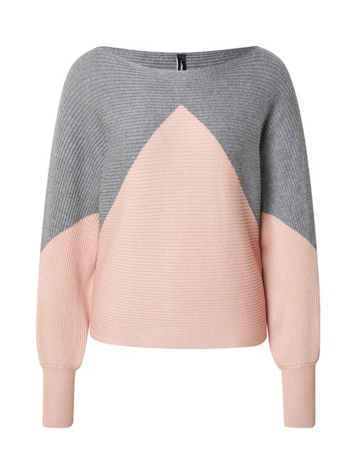 ONLY Pullover 'ONLMadaline'  grå-meleret / lys pink