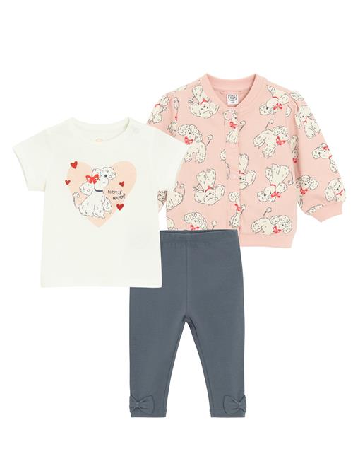 Cool Club Overall  beige / navy / lyserød / hvid