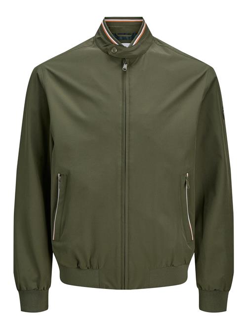 JACK & JONES Overgangsjakke  khaki / orange / hvid