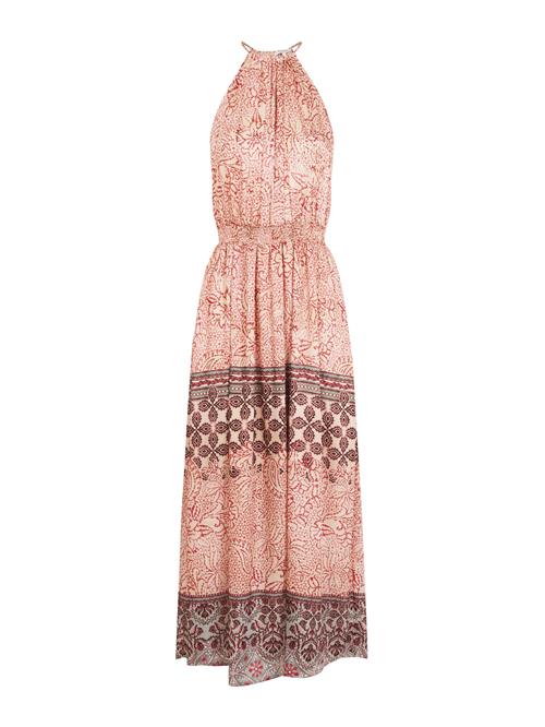 Morgan Sommerkjole  lyseblå / brun / pastelpink / melon