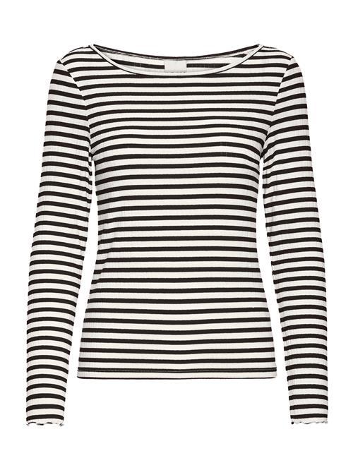 ICHI Shirts 'IHCELLA'  sort / hvid