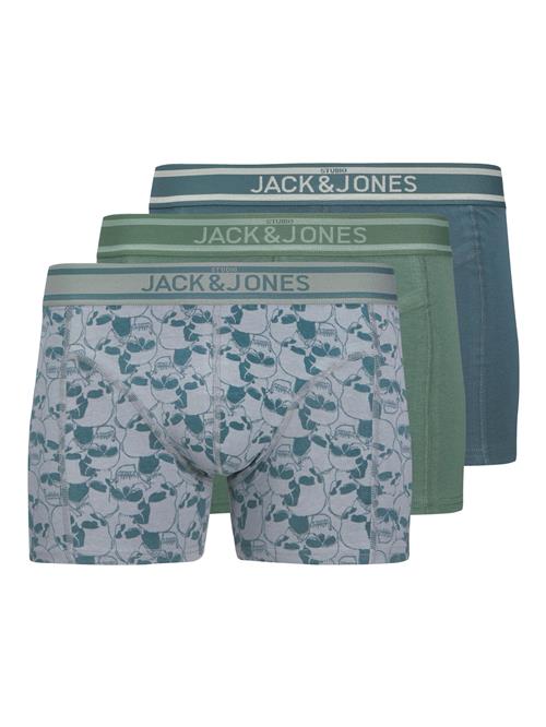 JACK & JONES Boksershorts 'JACLUKE'  marin / opal / grøn