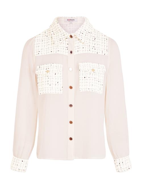 Morgan Bluse  ecru / guld / hvid