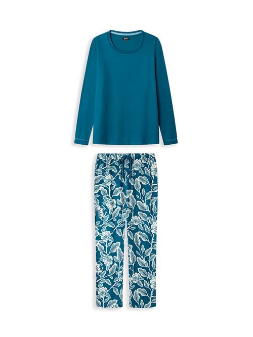 Gisela Pyjamas  blå / hvid