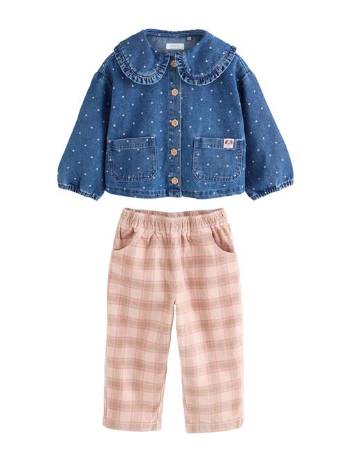 Next Sæt  blue denim / oliven / lyserød / gammelrosa