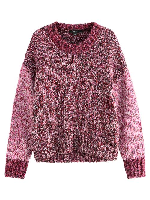 Next Pullover  pink / bordeaux / hvid