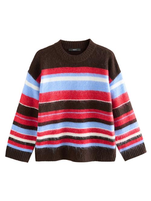 Next Pullover  beige / lyseblå / choko / hvid