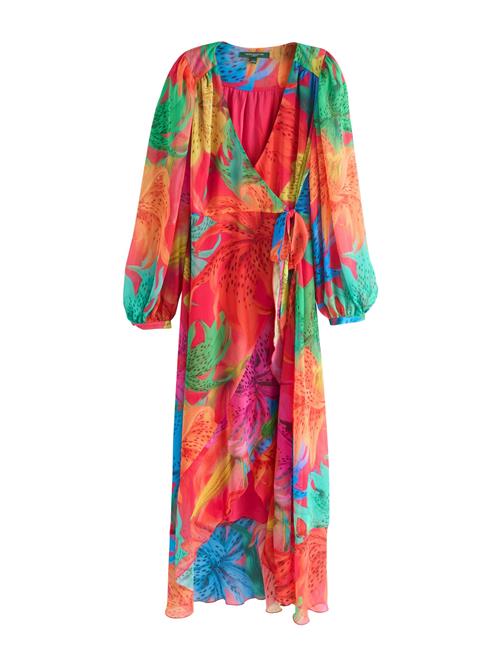 Next Kjole  blå / gul / grøn / orangerød