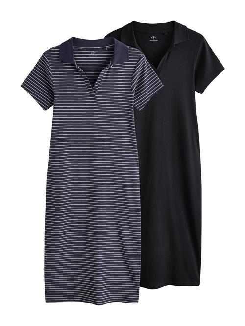 The Set Kjole  navy / sort / hvid