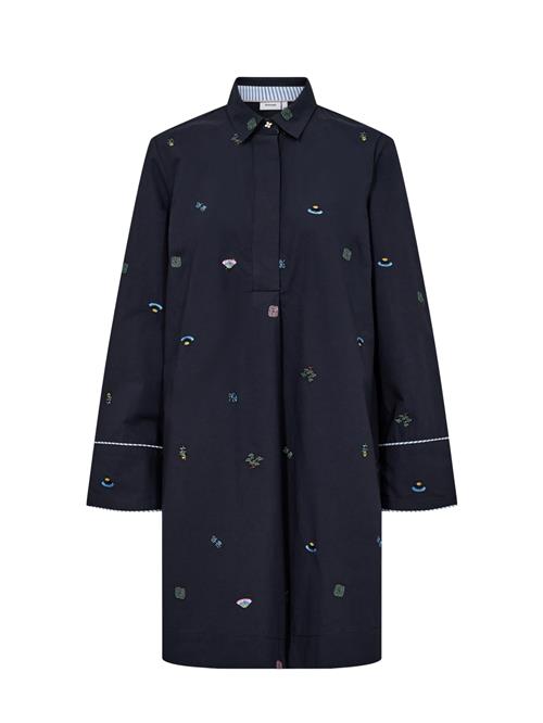 NÜMPH Kjole 'NUCHIRO'  safir / blandingsfarvet