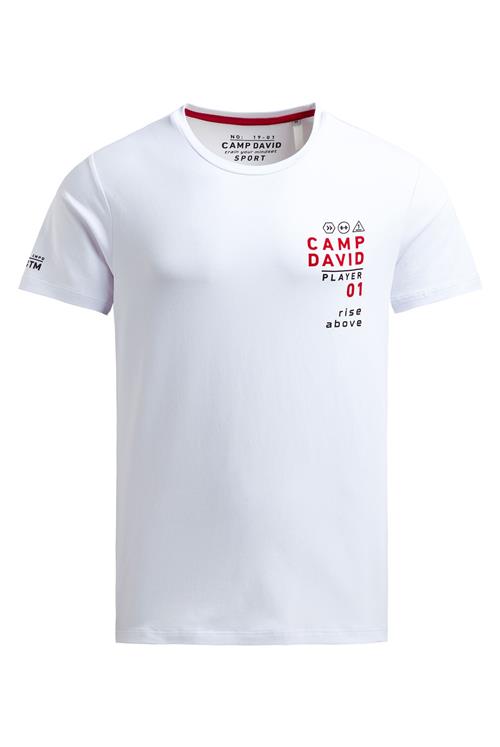 CAMP DAVID Bluser & t-shirts  rød / sort / hvid