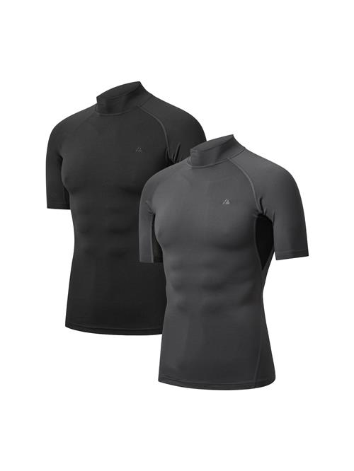 DANISH ENDURANCE Sportsweatshirt 'Compression SS'  grå / sort