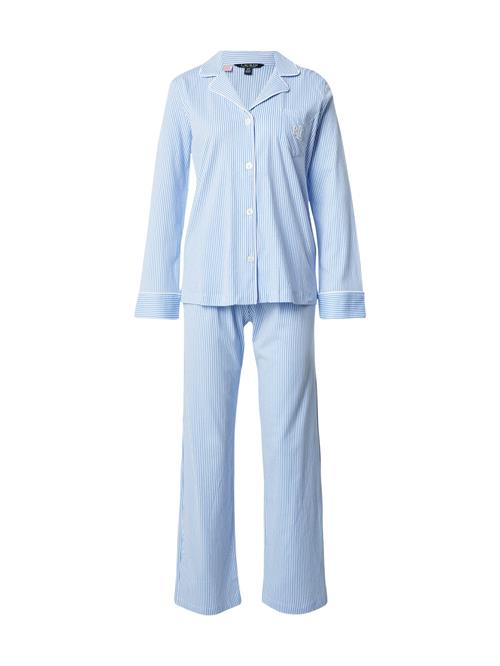 Lauren Ralph Lauren Pyjamas  blå / hvid