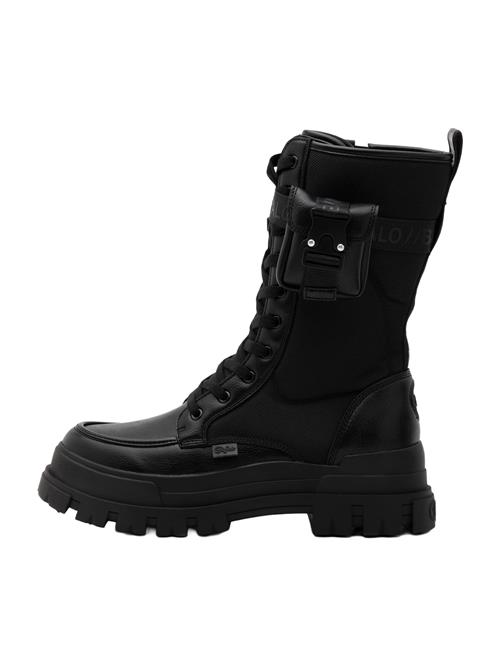 BUFFALO Snørestøvler 'ASPHA'  sort