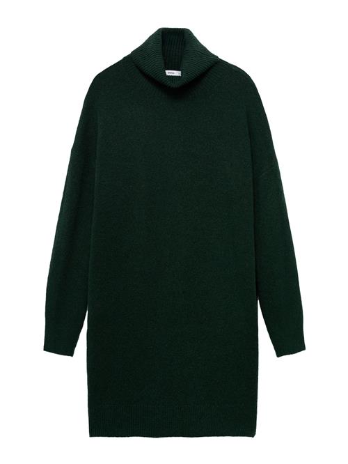 MANGO Strikkjole 'TALDOTEC'  mørkegrøn