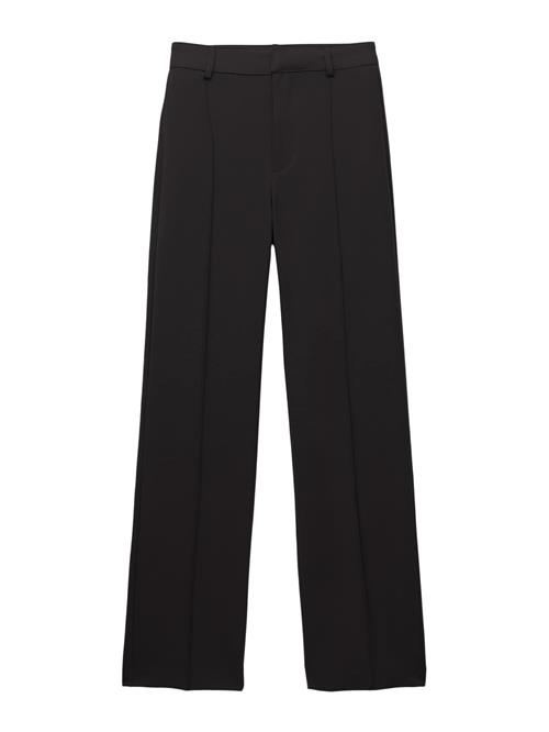 Pull&Bear Bukser med lægfolder  sort