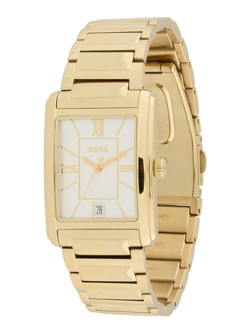 BOSS Analogt ur 'Principle Dress'  guld / perlehvid