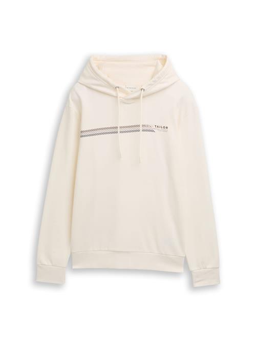 TOM TAILOR Sweatshirt  sort / uldhvid