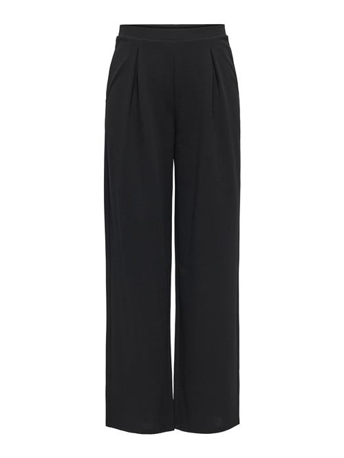 ONLY Bukser med lægfolder 'ONLSANIA'  sort