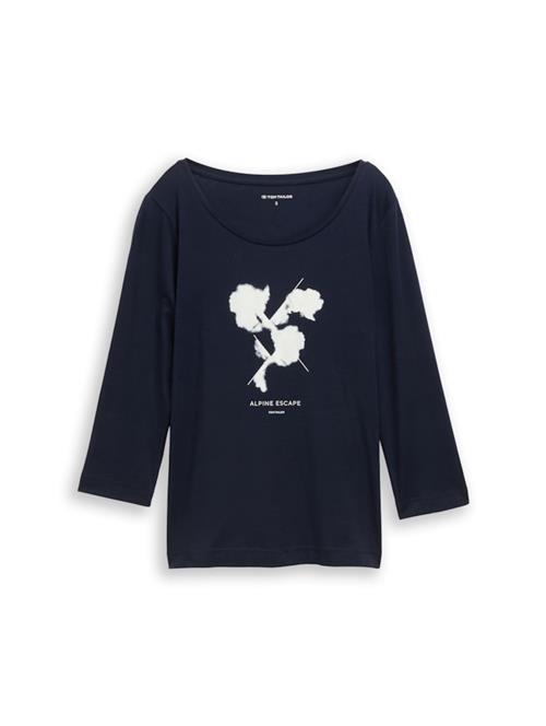 TOM TAILOR Shirts  mørkeblå / hvid