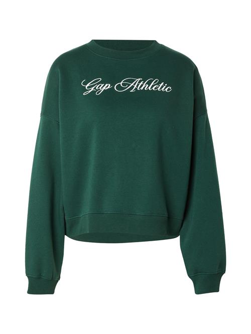 GAP Sweatshirt  mørkegrøn / hvid