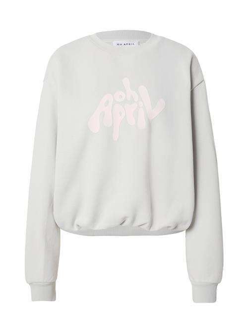 OH APRIL Sweatshirt 'Zafira'  lysegrå / pastelpink