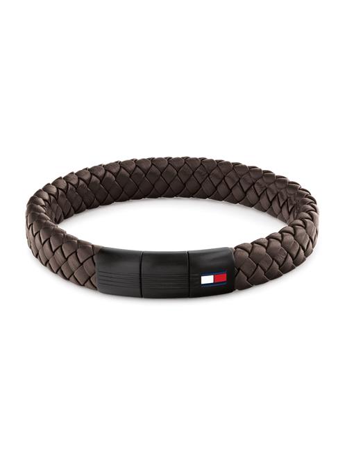 TOMMY HILFIGER Armbånd  mørkebrun / rød / sort / hvid