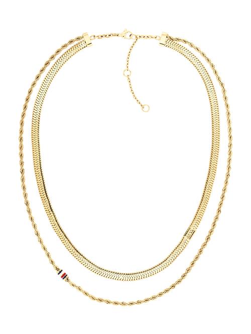 TOMMY HILFIGER Kæde  navy / guld / rød