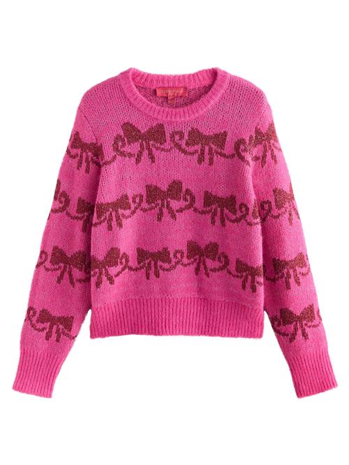 Next Pullover 'Christmas'  pink / mørkerød