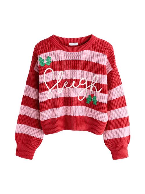 Next Pullover  grøn / lyserød / rød / hvid