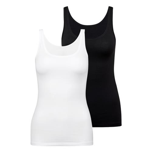 CALIDA Undertrøje  sort / hvid