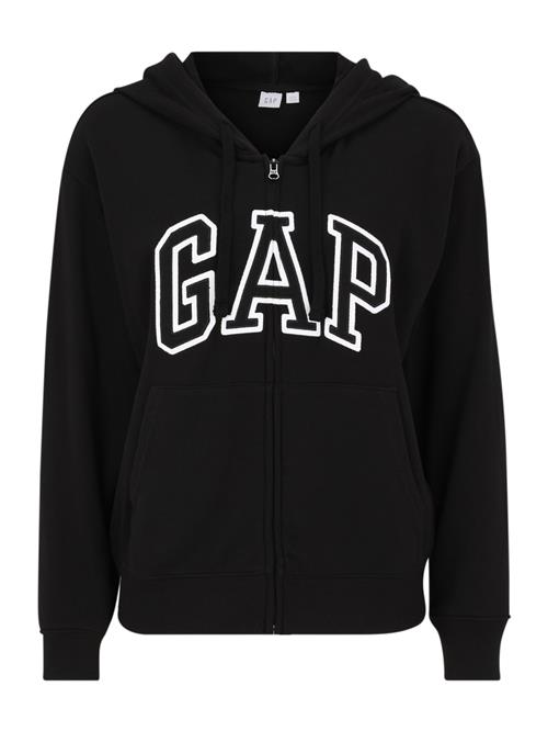Gap Tall Sweatjakke 'HERITAGE'  sort / hvid