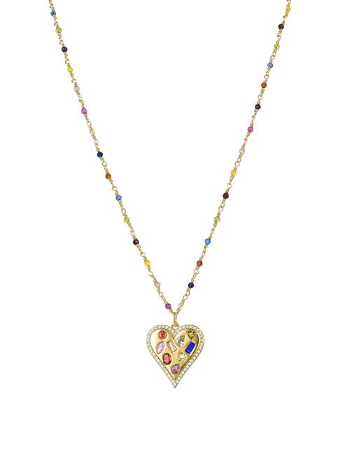 Luxenter Kæde 'Hamka'  blå / guld / orange / rosé