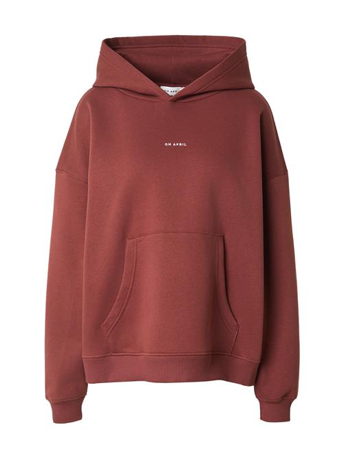 OH APRIL Sweatshirt 'Boyfriend'  brandrød